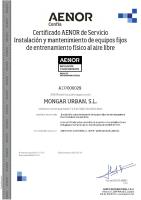 Certificado AENOR